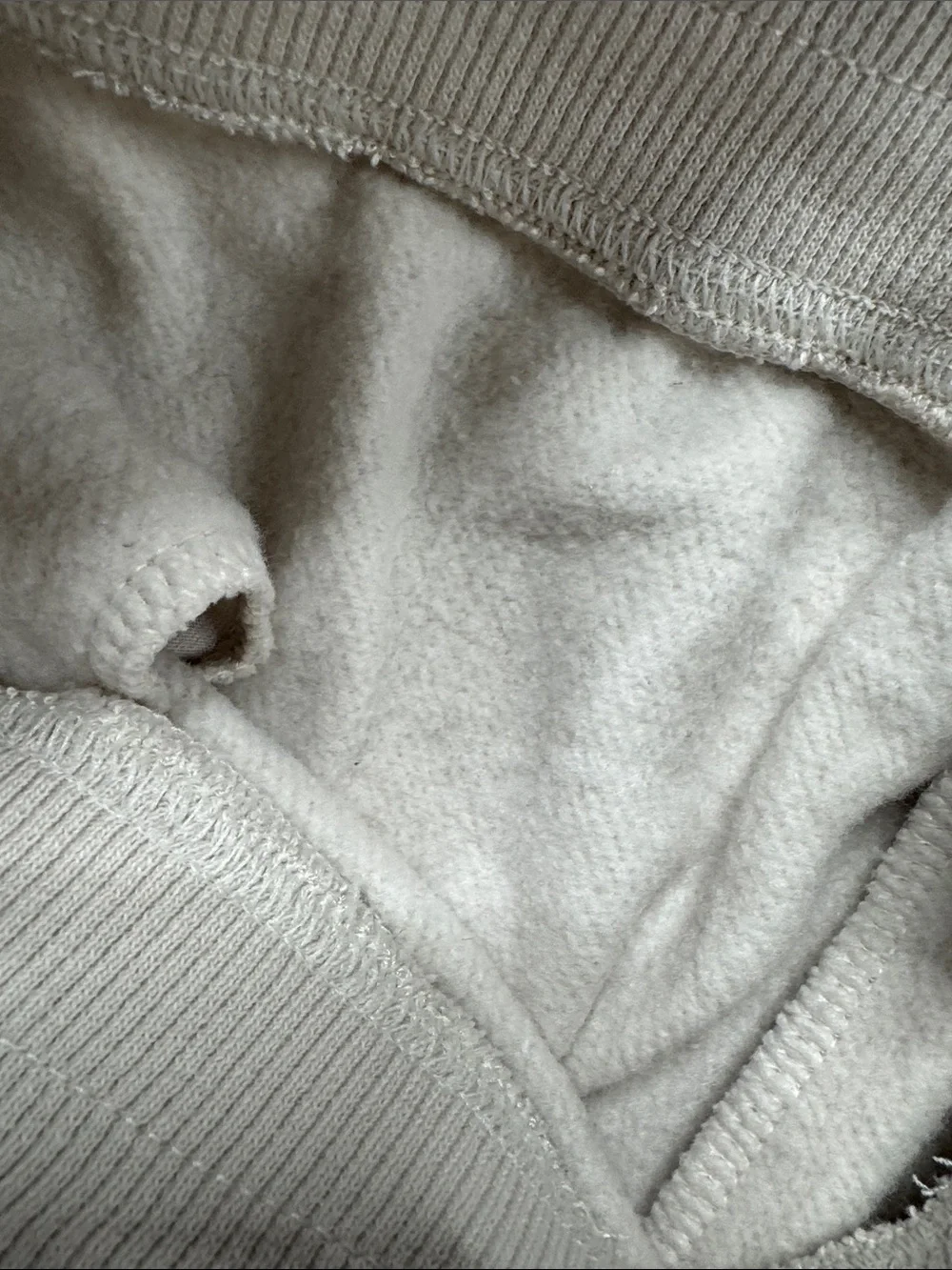 Nike Women's Cream Fleece Athletic Shorts with Drawstring and pockets EUC S